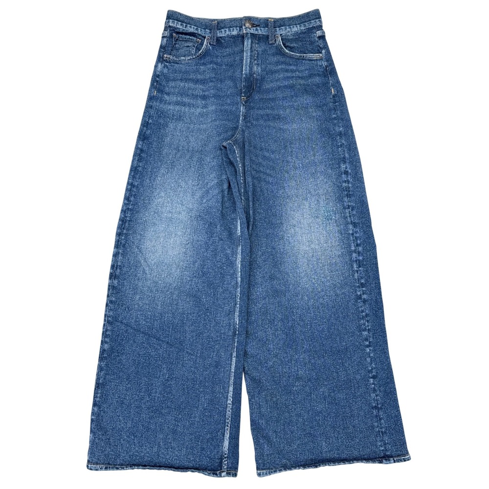 Rag & Bone Miramar Sofie Wide Leg Ankle Jeans Womens Size 26 Printed Denim